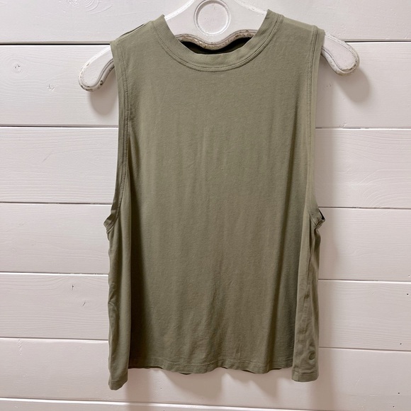 LULULEMON - Olive Green Sleeveless Tank Top (Size 8, Refer to Measurements) - Picture 6 of 8